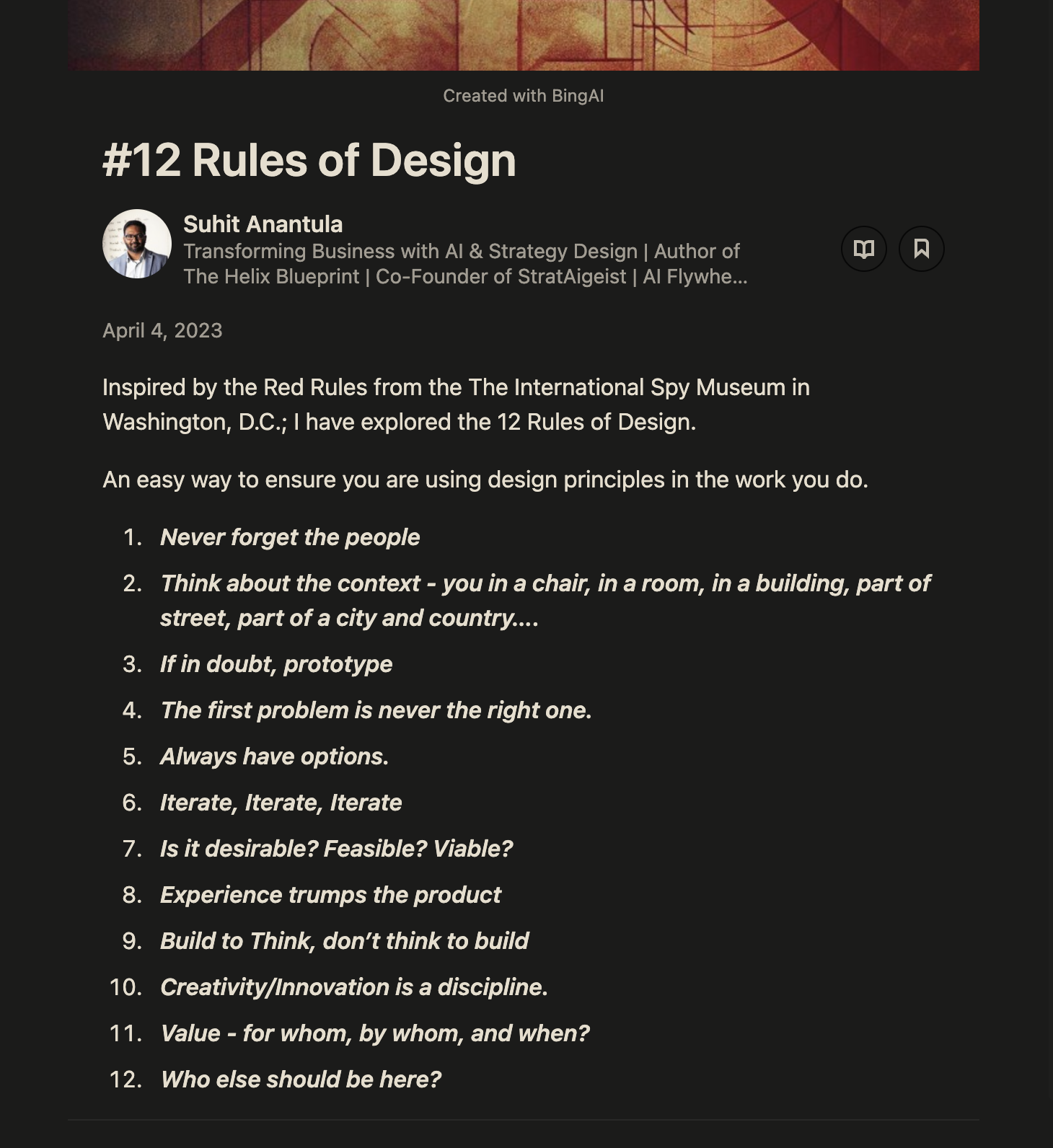 Iterative Design: The Execution Engine Behind the Helix Blueprint