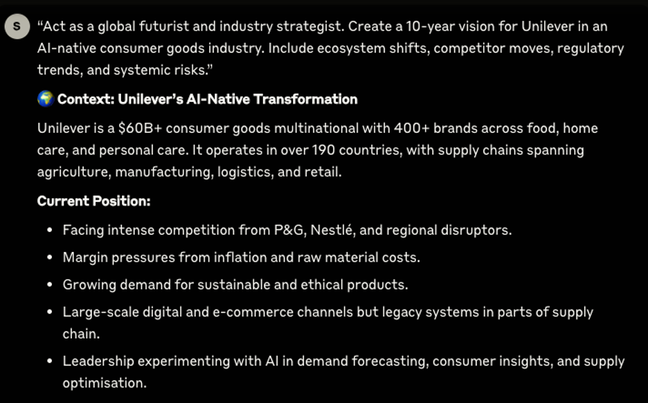 Strategic Intelligence as Code : Rhythm Engineering and UniLever Case Study